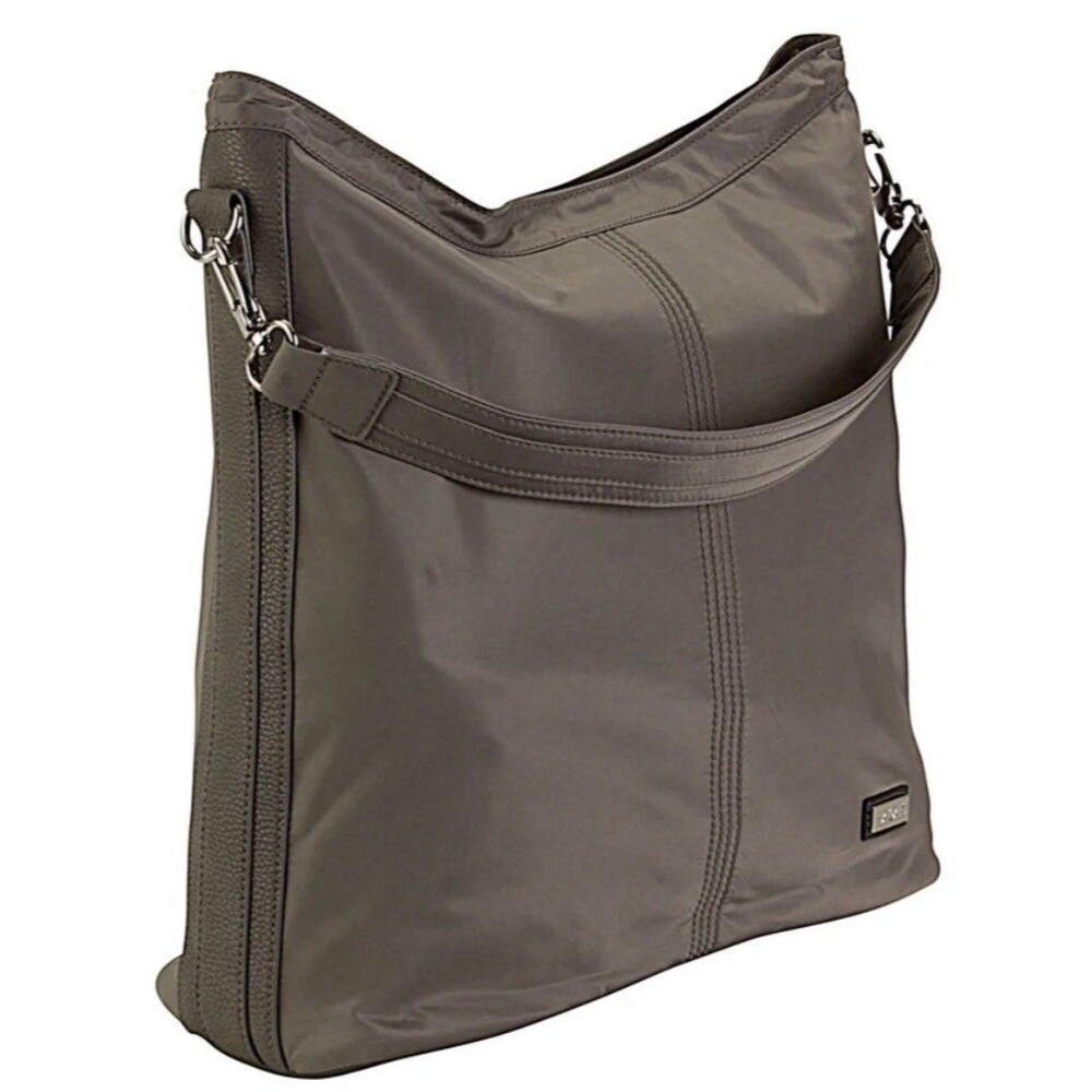 Hadaki Vegan Eco Friendly Skinny Nylon Shoulder Bag Tote Falcon Tan NWT NEW
